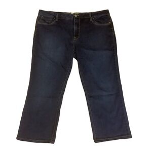 PARASUCO 2016 CROPPED DARK WASH JEANS/ Size16